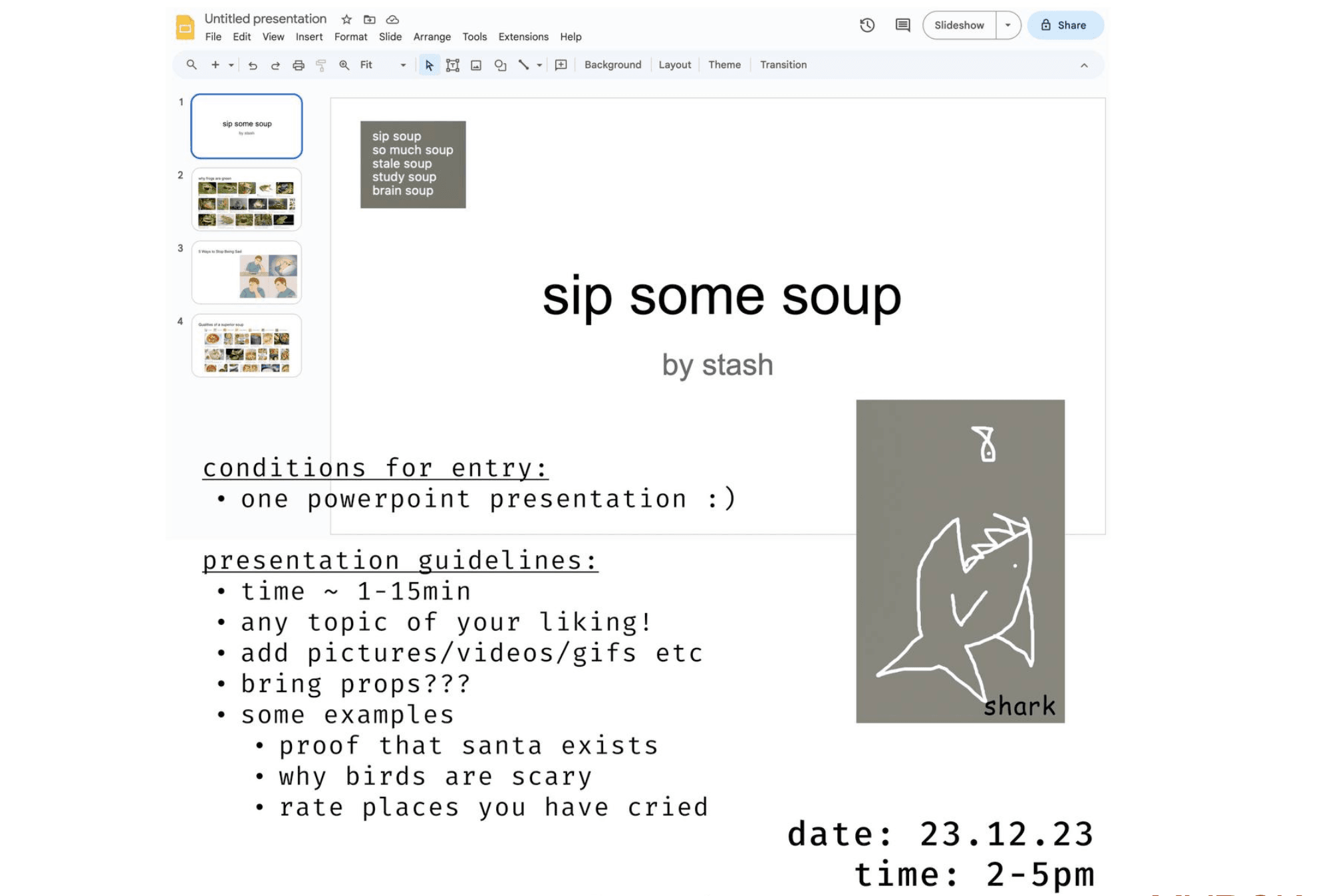 sip some soup